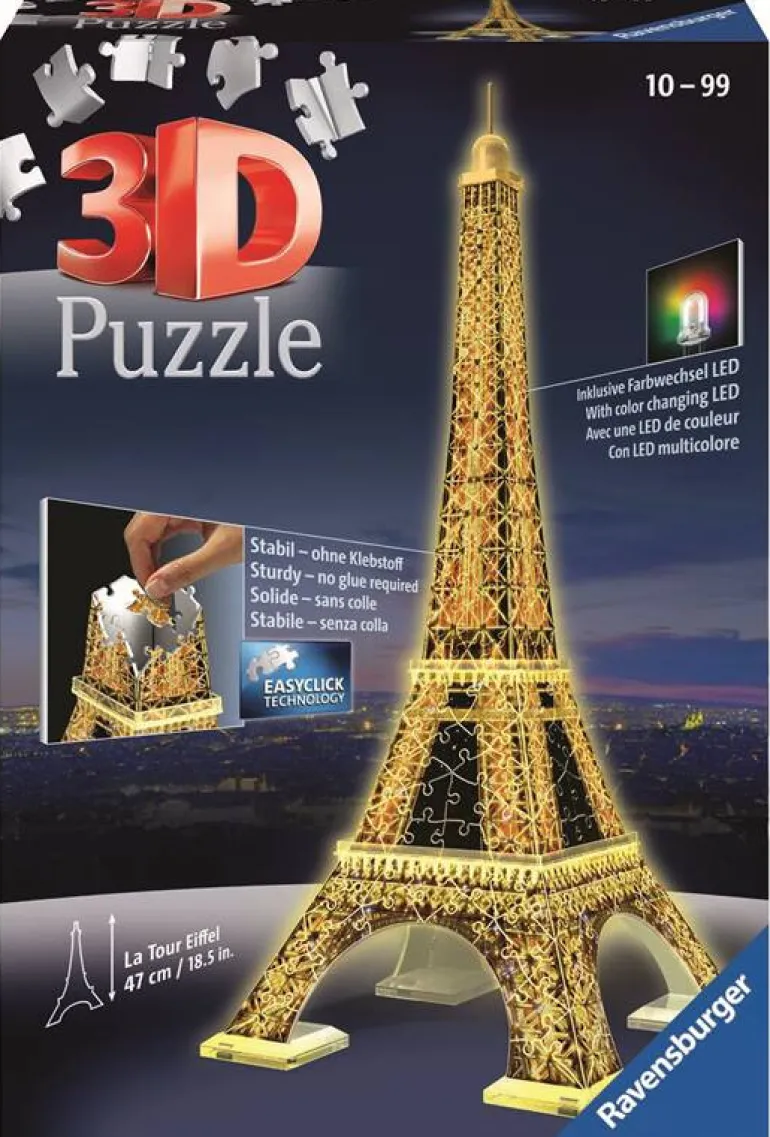 Puzzle 3D: Tour Eiffel night edition