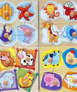 Puzzle incrusté petits animaux