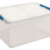 Qline 120 L transparent / bleu