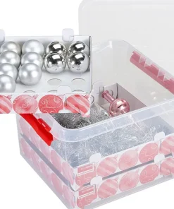 Q-line Boîte de rangement de Noël 38L+Tray