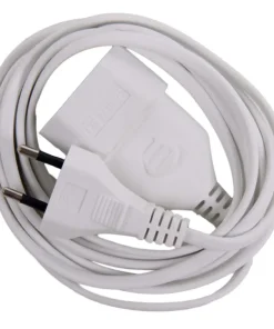 Rallonge 2,5 m blanc 2 x 0,75 mm