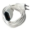 Rallonge 5 m blanc 2 x 0,75 mm