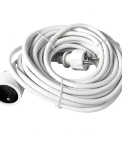 Rallonge 3 m blanc 3 x 1,5 mm 16 A
