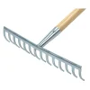 Rateau zingue avec 14 dents
