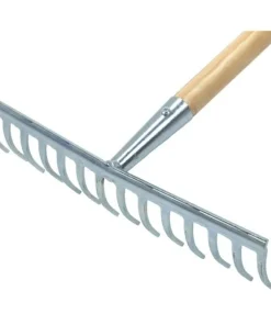 Rateau zingue avec 14 dents