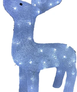 Renne blanc LED 49x13x36 cm
