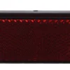 Réflecteur rectangulaire vissé rouge