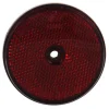Réflecteur ronde vissé rouge
