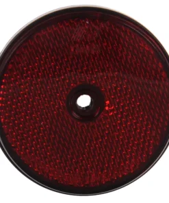 Réflecteur ronde vissé rouge
