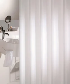 Rideau de douche Granada blanc 120 cm