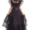 Robe De Bal Noir Mercredi Fille - Taille 140