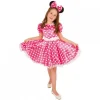 Robe de déguisement Minnie Mouse - Rose à pois blancs - Taille 116