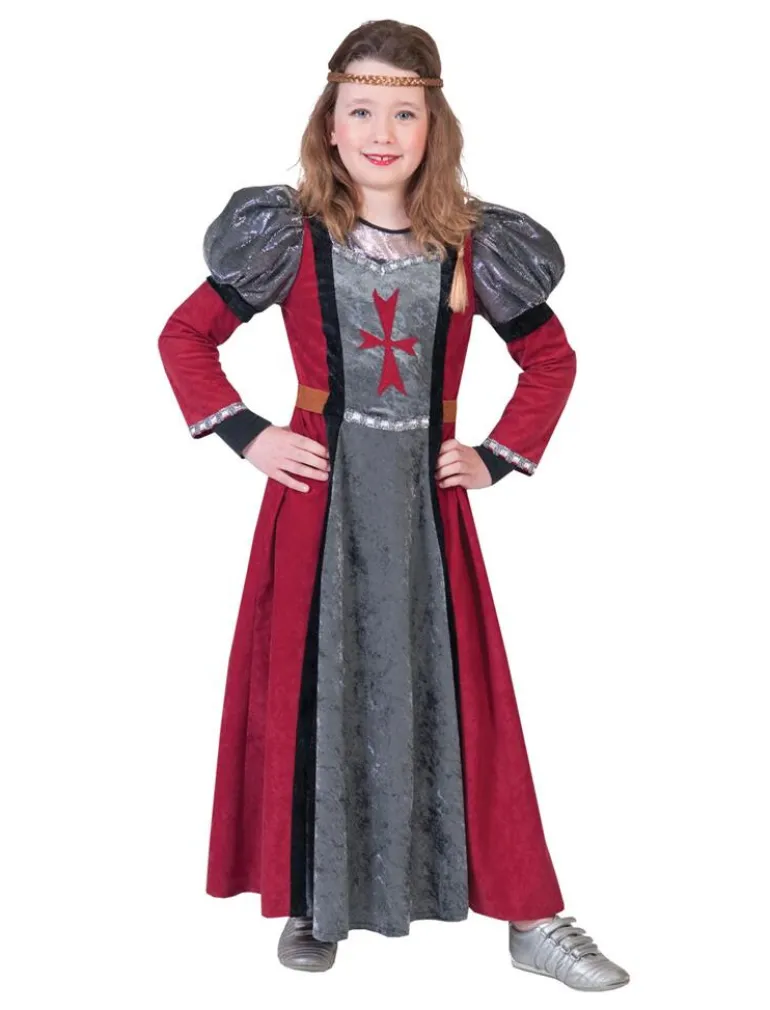 Robe Déguisement Enfant Dame Rouge - Taille 164