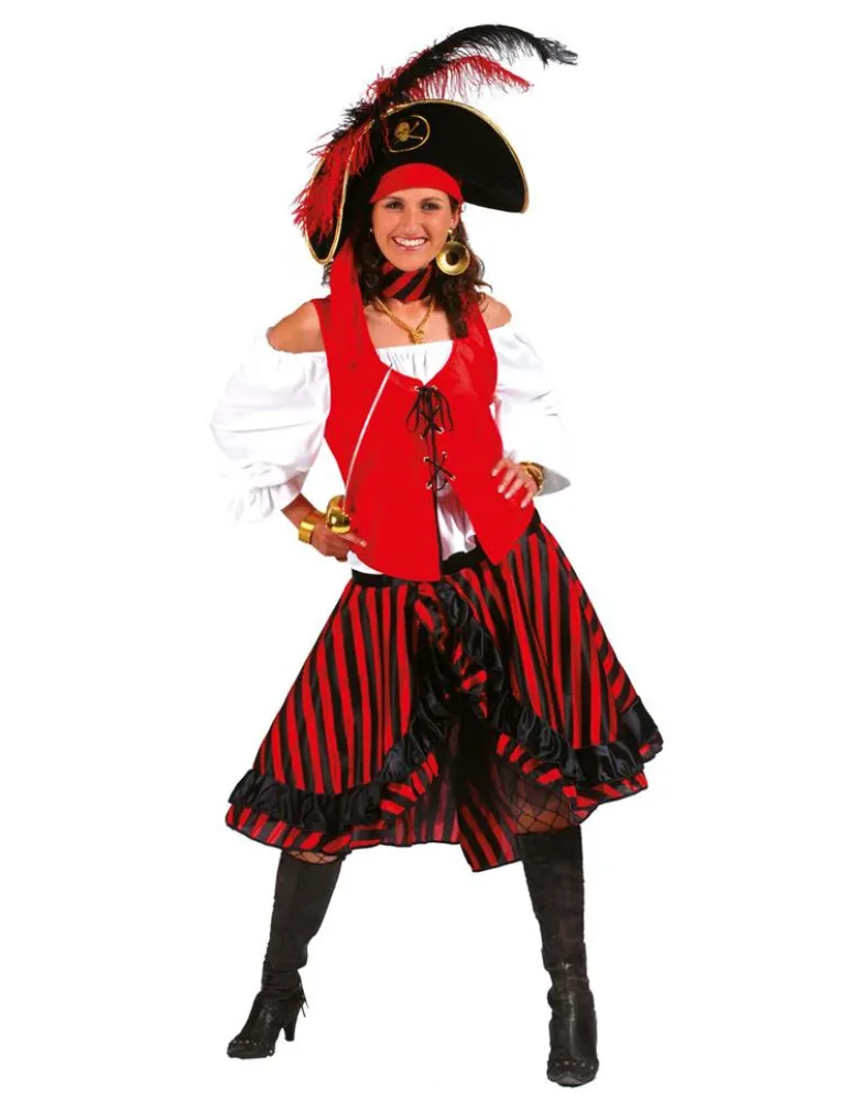 Robe Déguisement Pirate Coeur Noir - Taille 44/46