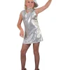 Robe Disco Argentée à Paillettes - Taille 116
