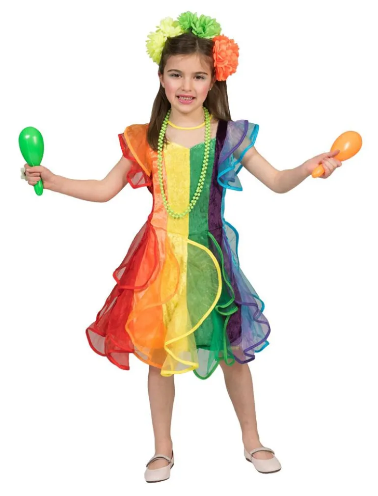 Robe enfant Princesse Arc-en-ciel - Taille 128