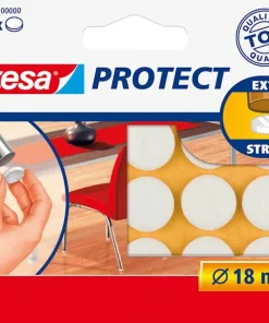 Rondelles de déplacement pour objets sur des surfaces lisses. Ø 18 mm blanc.