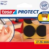 Rondelles de déplacement pour objets sur des surfaces lisses. Ø 26 mm brun.
