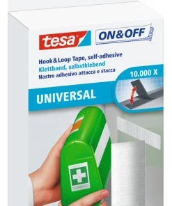 Ruban auto-agrippant pour la fixation d'objets légers 20 mm x 100 cm blanc