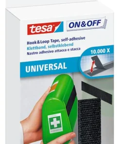 Ruban auto-agrippant pour la fixation d'objets légers 20 mm x 100 cm noir
