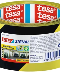 Ruban de signalisation 66 m x 50 mm jaune-noir
