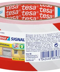 Ruban de signalisation 66 m x 50 mm rouge-blanc