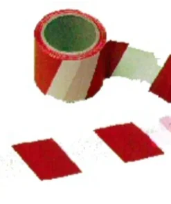 Ruban de signalisation rouge / blanc 100 m