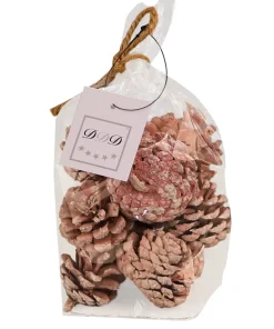 Sac de pommes de pin M rose