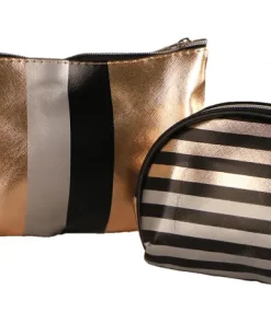 Sac de Toilette + Mini Or Rayures
