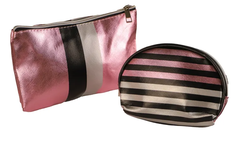 Sac de Toilette +Mini Rose Rayures
