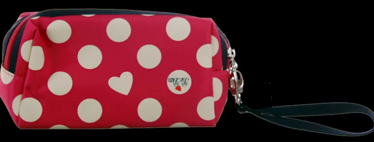 Sac de voyage nylon rose / blanc