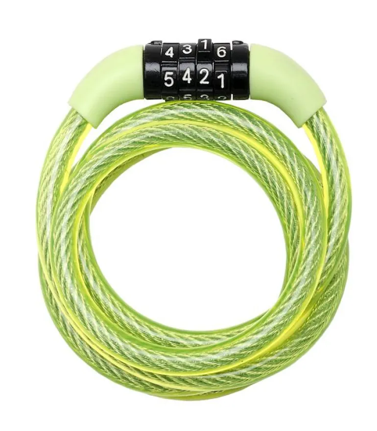 Serrure cable vélo 1,20 m avec code