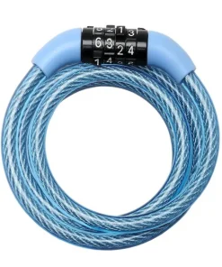 Serrure cable vélo 1,20 m avec code