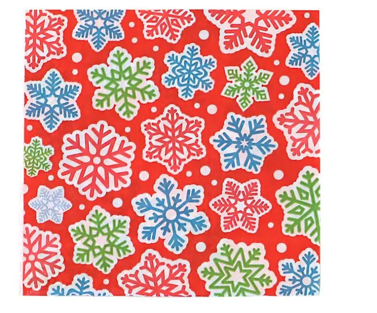 Serviettes Flocon Neige 33X33 cm 20 Pcs