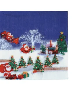 Serviettes Neige 33X33 cm 20 Pcs
