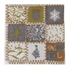 Serviettes Noel Or 33X33 cm 20 Pcs