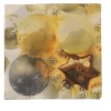 Serviettes Noel Or/Argen 33X33 cm 20 Pcs