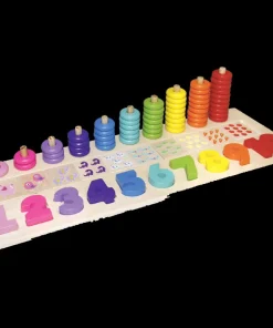 Set en bois empiler et compter