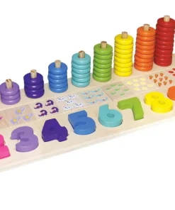 Set en bois empiler et compter