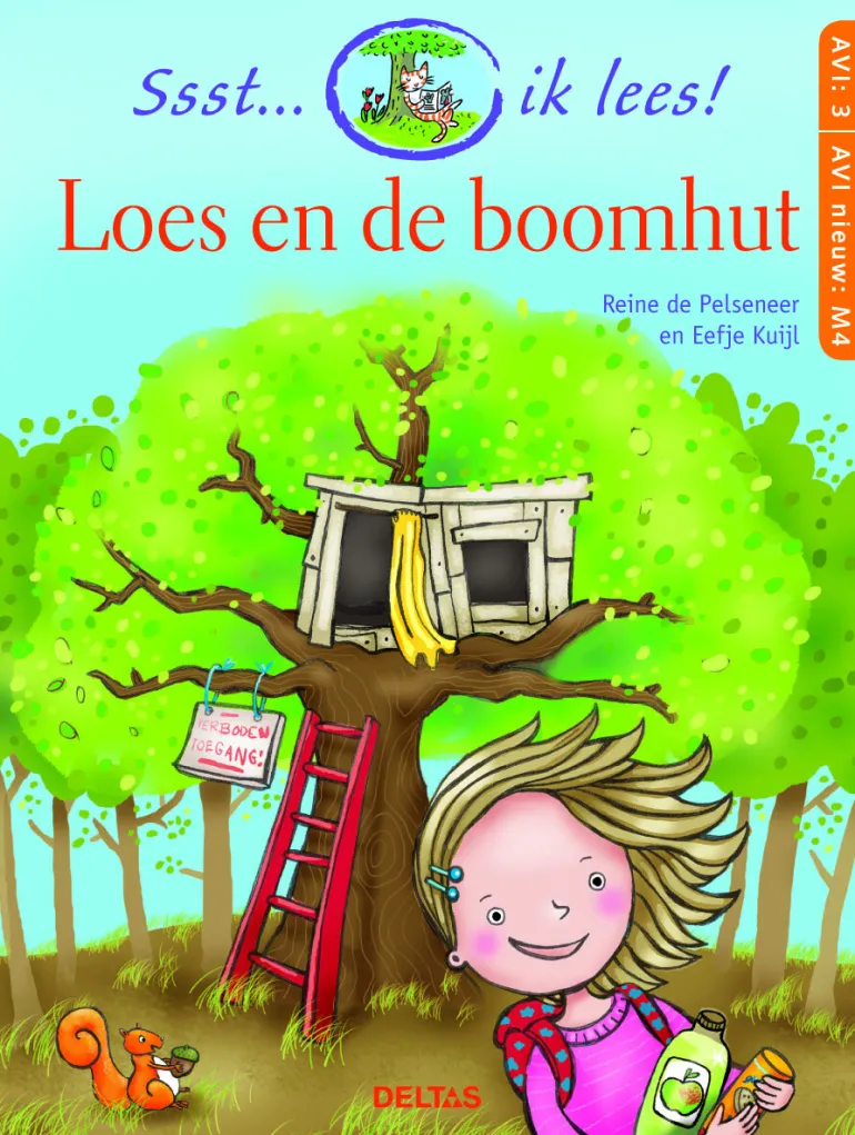 Ssst... Je lis! - Loes et la maison arboricole. livre NL AVI 3