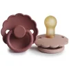 Sucette Marguerite Latex Baby Blush/Woodchuck T1 (2 stuks)