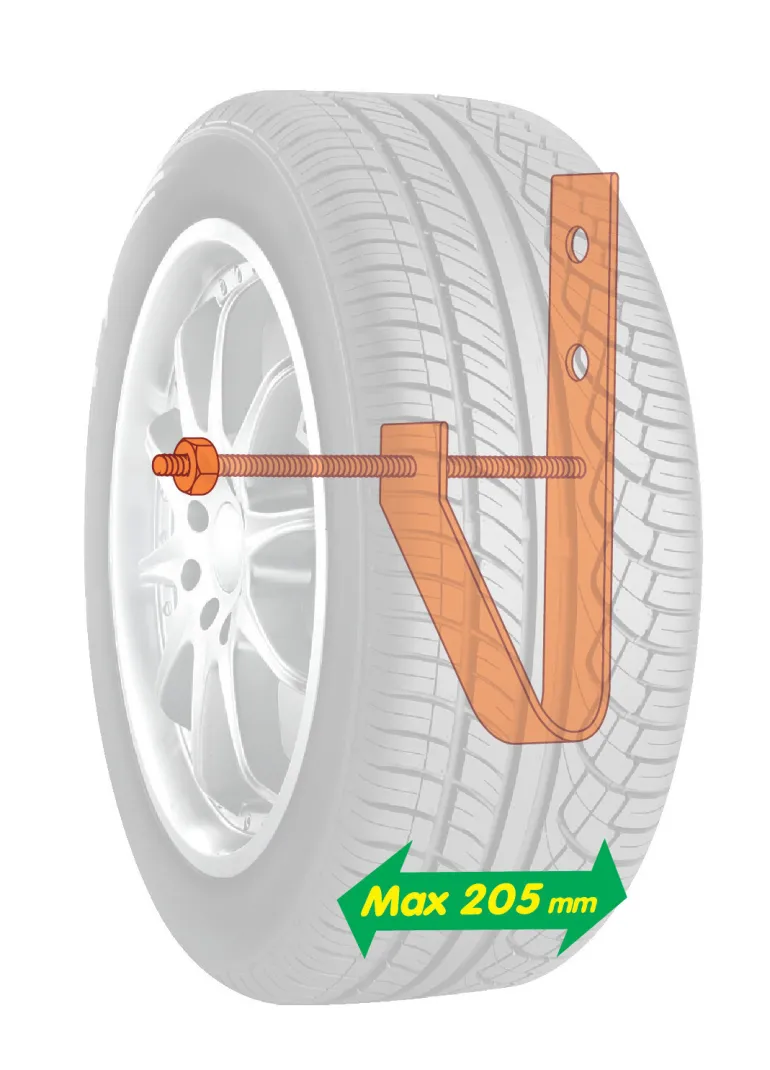 Support Porte-Roues Mural