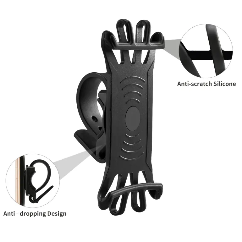 Support pour smartphone en silicone
