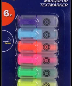 Surligneur mini 6 pièces