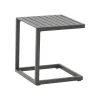 Table d'appoint carrée Jenthe - 40x40xH44cm - Aluminium - Anthracite