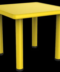 Table enfants 62x62x56 cm jaune