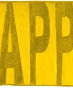 Tapis bain memory foam mustard yellow