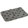 Tapis cage métal patte gris 78 x 55 cm