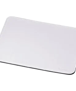 Tapis de souris cuir blanc