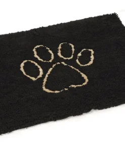 Tapis dirty dog mat noir 88 x 68 cm
